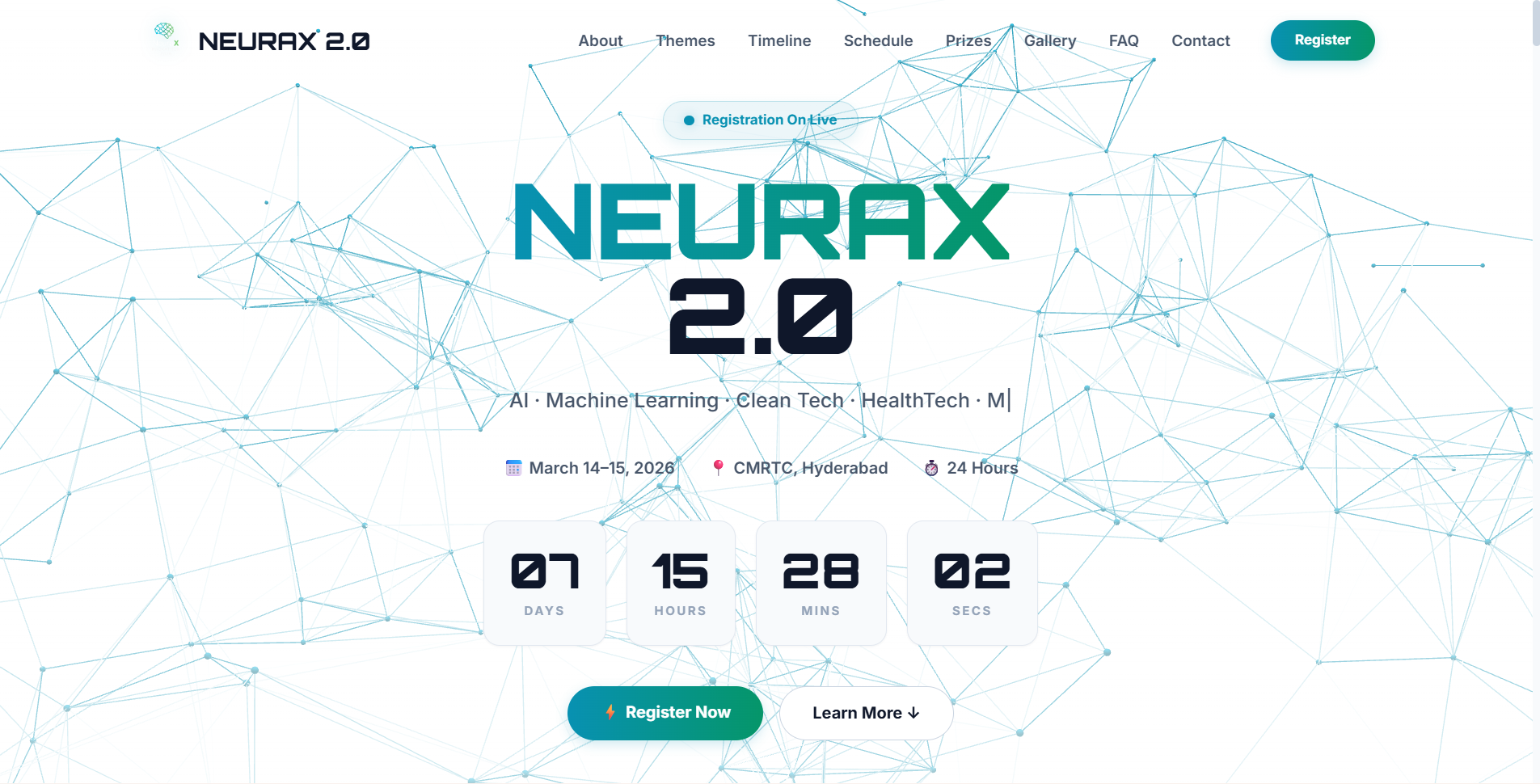 NeuraX Hackathon Website